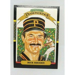 1987 Donruss Diamond Kings Rick Rhoden Pittsburgh Pirates #10 Baseball Card